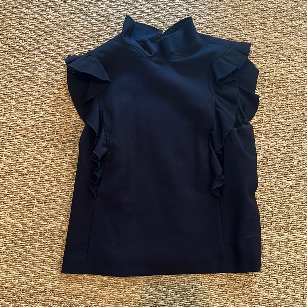 Rebecca Taylor size 2. Navy top